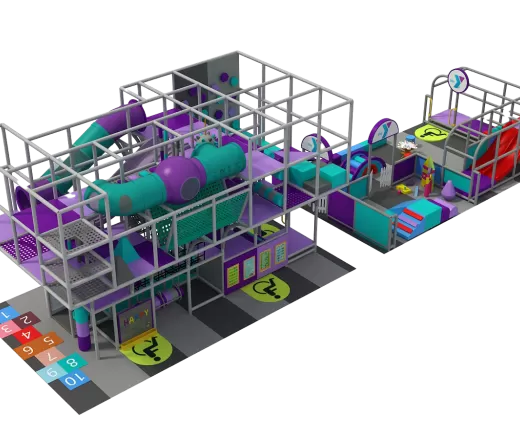 aerial view of the YMCA indoor playground