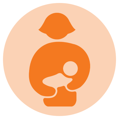 orange childcare icon