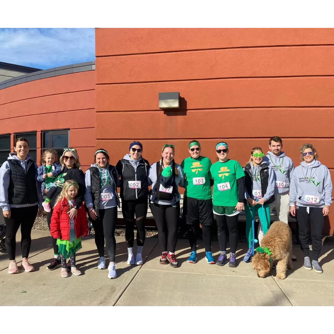 Group of people ready to run a 5K