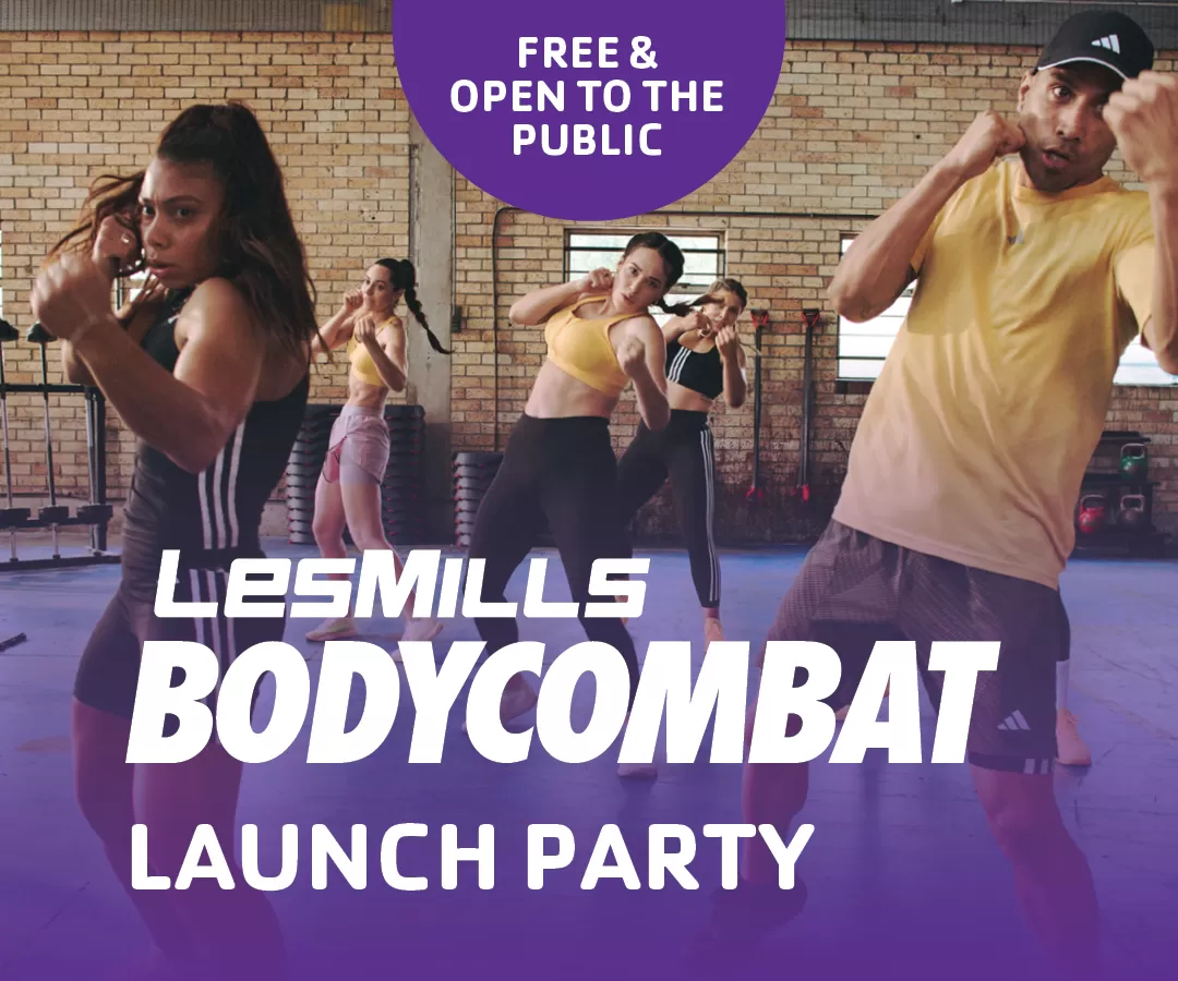 BODYCOMBAT Launch Party Event Graphic